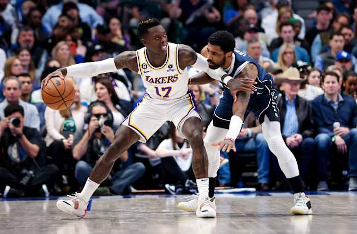 kyrie irving dennis schroder mavericks